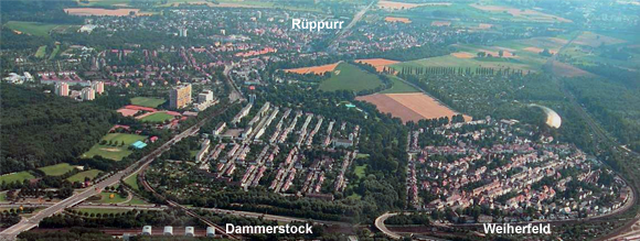 Überblick über Weiherfeld-Dammerstock